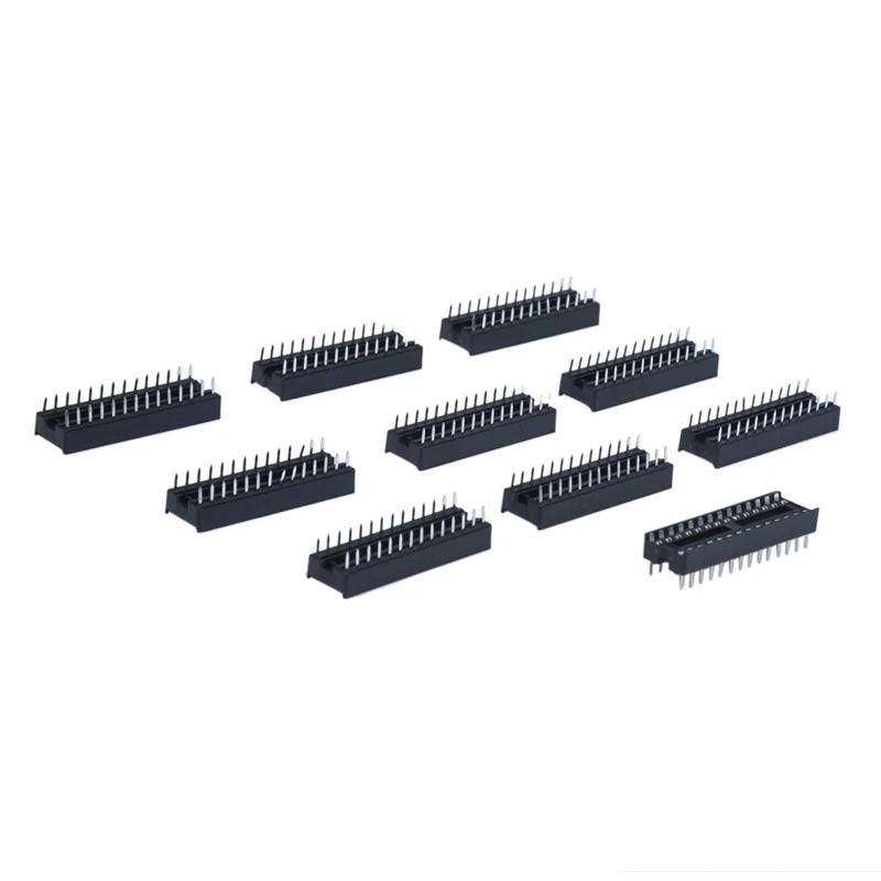 10 pcs 28 Pin DIP IC Socket Adapter Solder Type | Игрушки и хобби