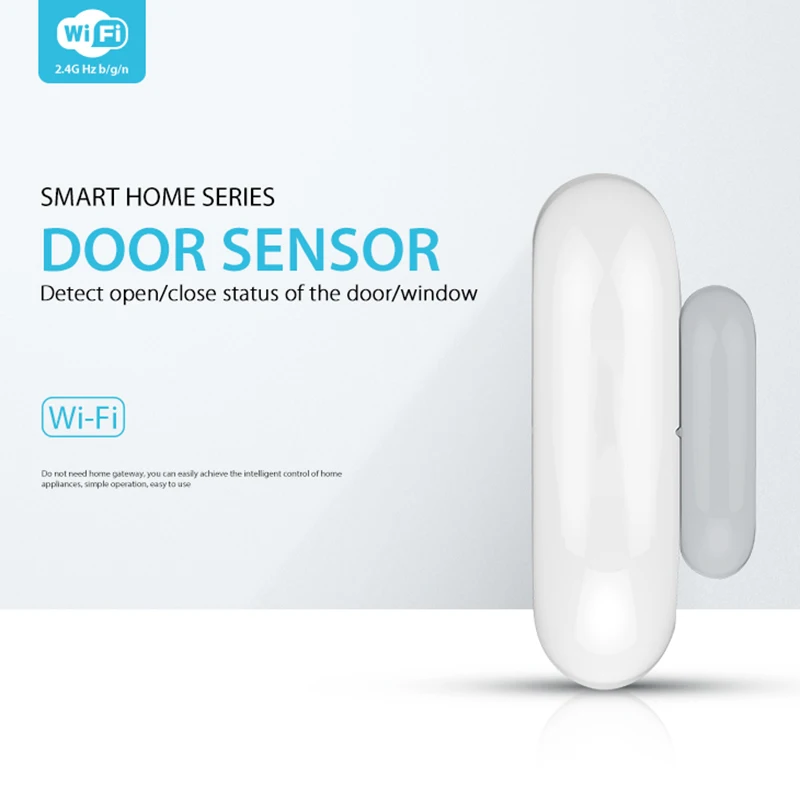 TUYA WIFI Wireless Window Door Sensor Security Smart Gap to Detect Open Alarm App Notification Alerts Phone Control | Безопасность и