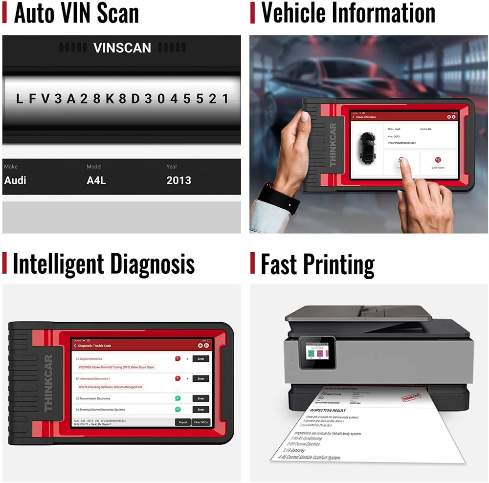 Сканер Thinktool PD8 OBD2 профессиональный с 28 сбросами полный сервис инструмент для