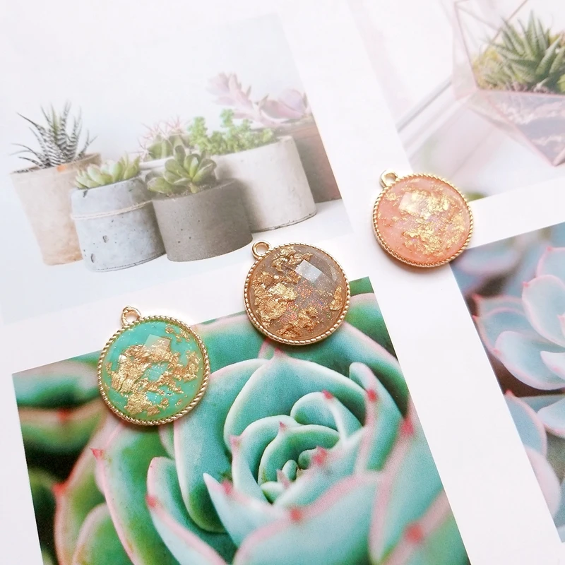 Япония и Южная Корея DIY ювелирные аксессуары сплав инкрустированный золотой