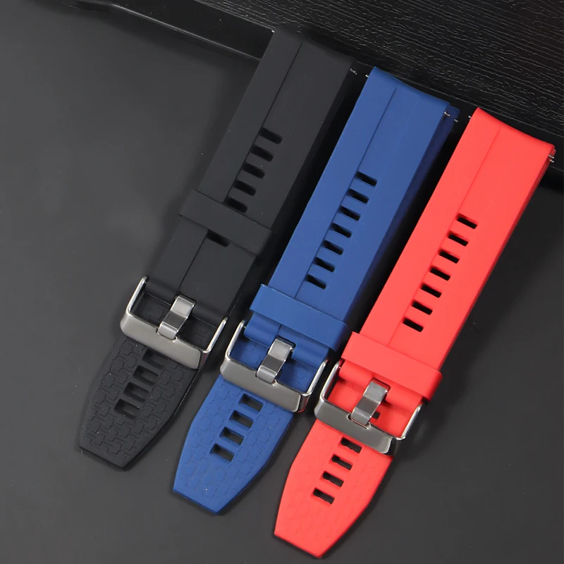 22mm Silicone Watch Band for Huawei Watch GT 2 46mm Soft Sport Strap Bracelet Watchband for Samsung Galaxy Watch 46mm Gear S3 gear s3 frontier strap for samsung galaxy watch 46mm 22mm watch band soft silicone watch strap bracelet smart watchband 46 mm