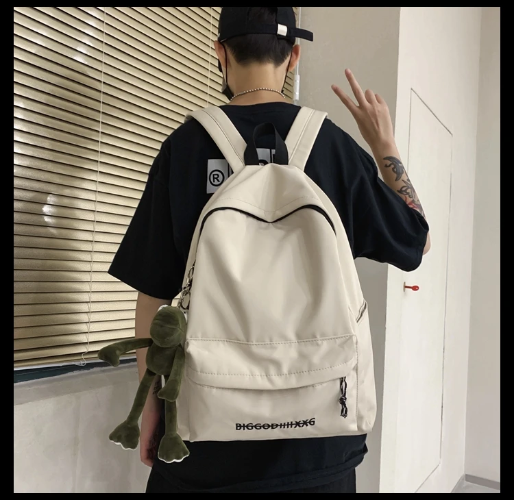 

PB3239 Female backpack student wild ins style male casual backpack