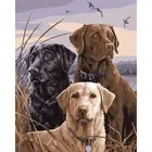 Картина для рисования по номерам на холсте, собаки, животные, 5 см, 60 х7