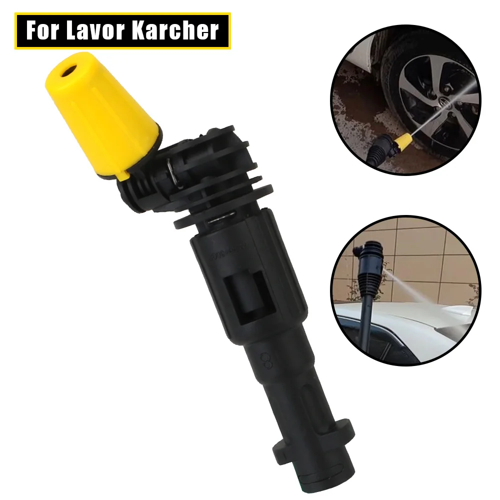 

LEEPEE High Pressure Dirt Shock Cleaner Spray Nozzle 360° Gimbaled Spin Fit For Karcher Trigger Guns Turbo Nozzle