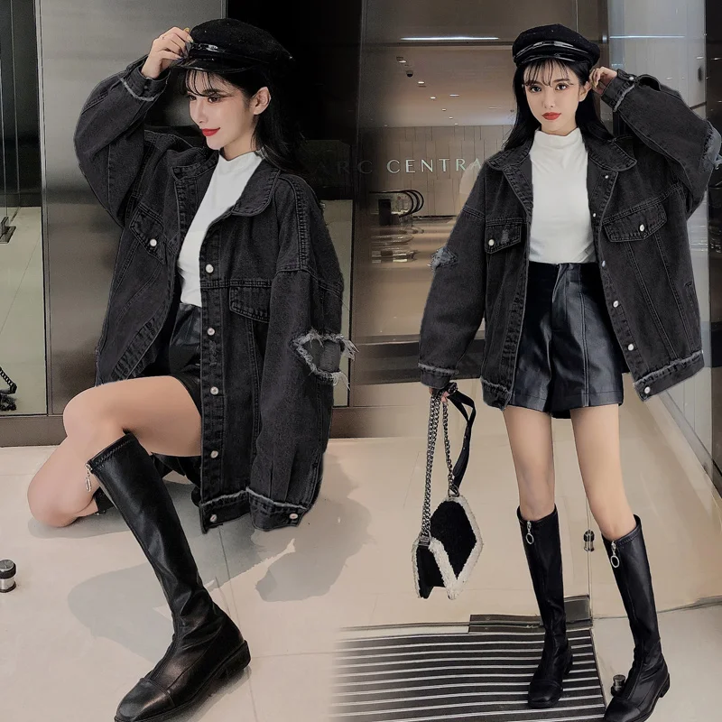 JXMYY 2020 новая Корейская версия порта ветрозащитная джинсовая куртка для женщин в