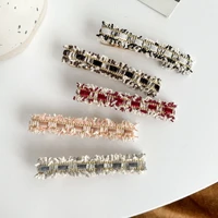 autumn and winter sweet little fragrance wind thick flower bangs hairpin side clip back head bb clip girl headdress