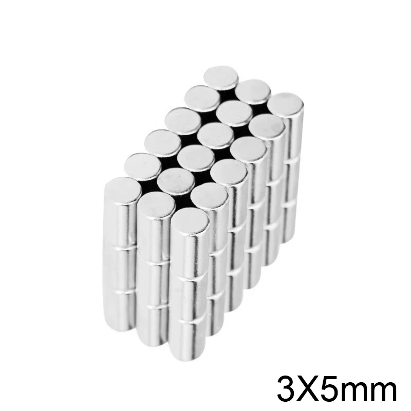 

20~1000pcs 3x5 mm Powerful Strong Magnetic Magnets 3mm x 5mm Permanent Neodymium Magnets disc 3x5mm Small Round Magnet 3*5 mm