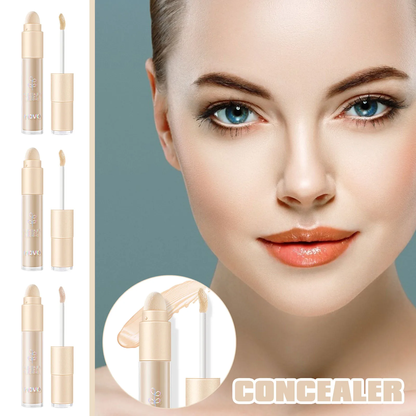 

Double-head Concealer To Cover Spots Acne MarksS Dark Circles And Freckles 5ml