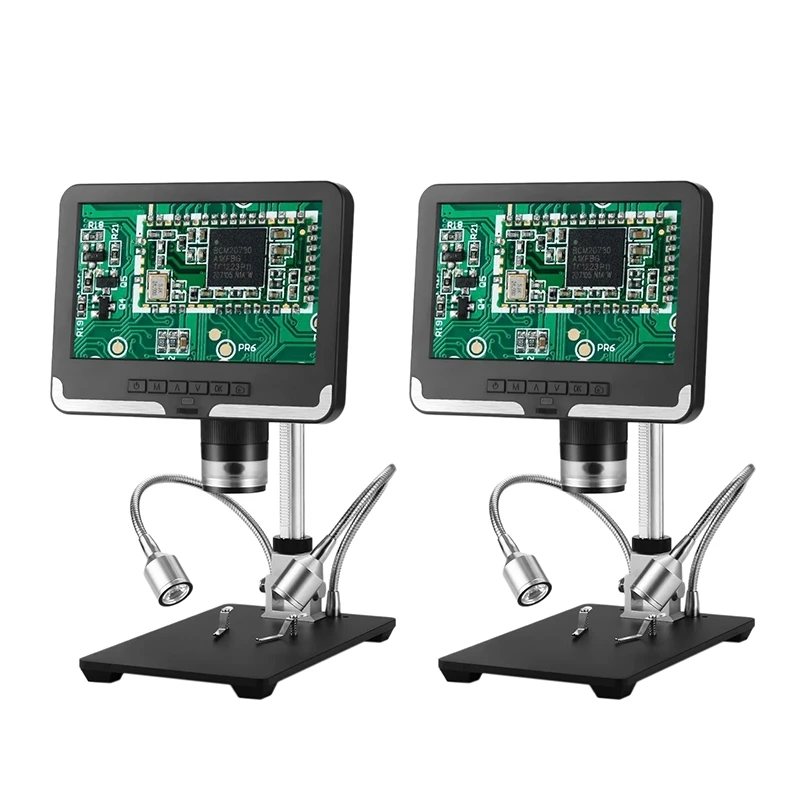 AD206 7 дюймов LCD Sn 2.0MP 200X цифровой микроскоп промышленный осмотр электронный