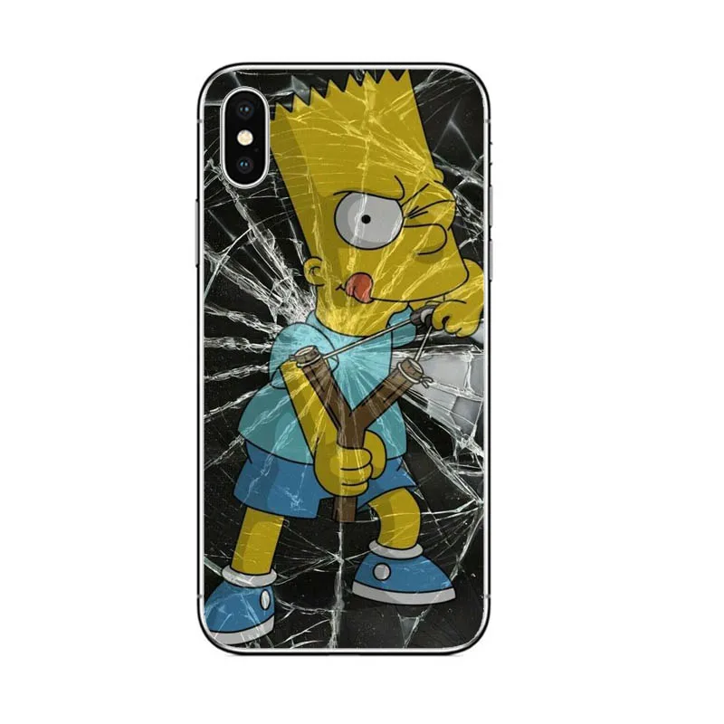 Чехол для телефона Homer J. Simpson silico TPU чехол iPhone 5 5S SE 6 6s 7 8 PLUS X XR XS MAX fashion Bart phone shell coque |