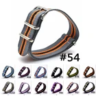 18 мм20 ммНАТО спортивные тканый нейлоновый ремешок для наручных часов заменяет Dw часы ремень НАТО военные парусиновые ремешок на запястье с металлической пряжкой