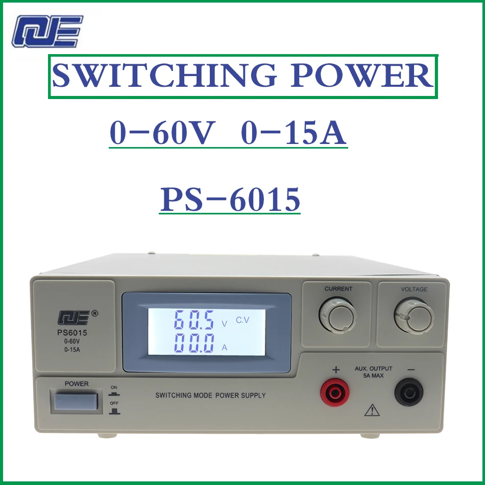 

Регулируемый источник питания постоянного тока QJE PS6015, лабораторный источник питания, трансформатор 60 в 15 А