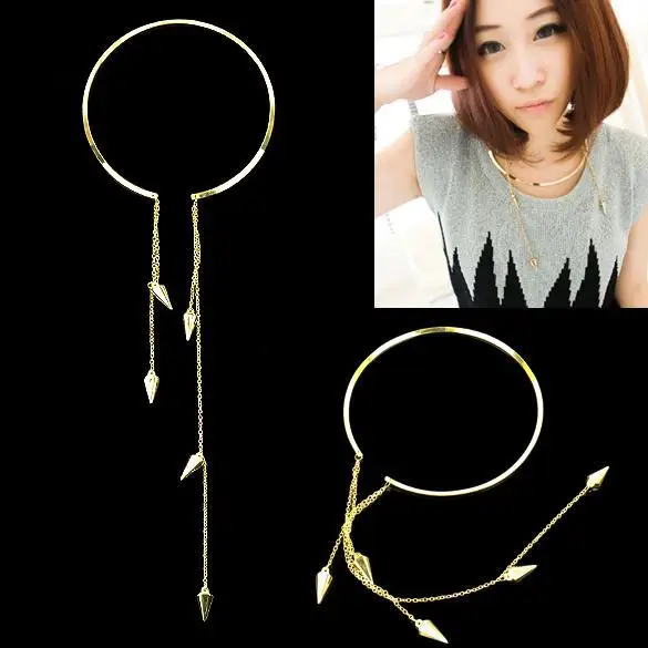 Модный женский чокер с кисточками чехол для тела ожерелье девочек Ретро стиль