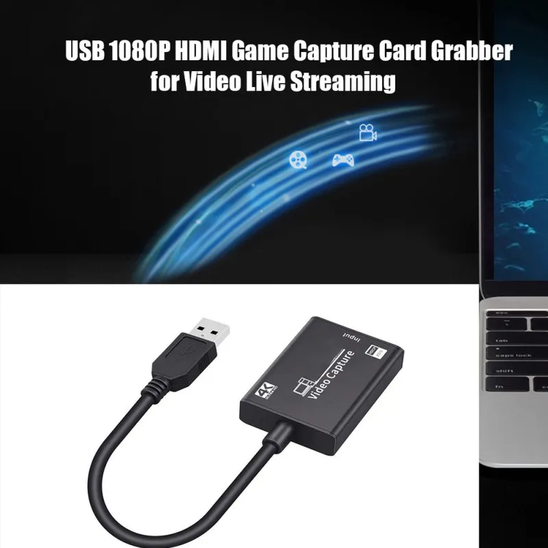 

Portable USB 3.0 2.0 Game Capture Card 1080P HDMI-compatible video Reliable streaming Adapter For Live Broadcasts Video Record