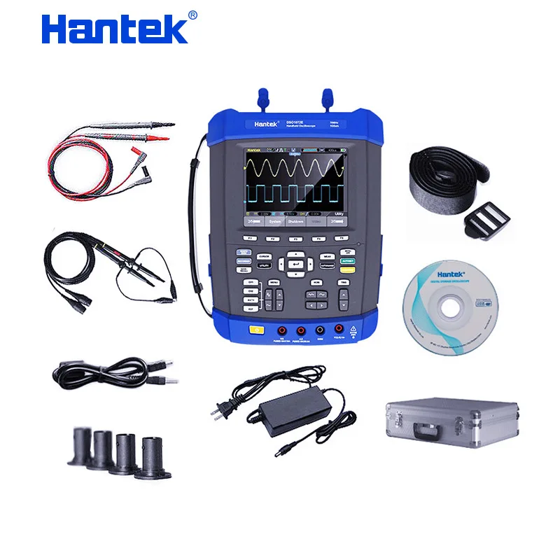 Hantek DSO1102E цифровой осциллограф 100 МГц Ручной 1GS/s частота дискретизации 6000 отсчетов