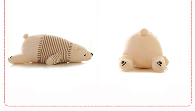 Новинка года Kawaii туалетный плюшевый полярный медведь кукла детское супер-мягкое мягкие носимых Спящий Мишка подушки детские животных Детская плюшевая игрушка Подарки