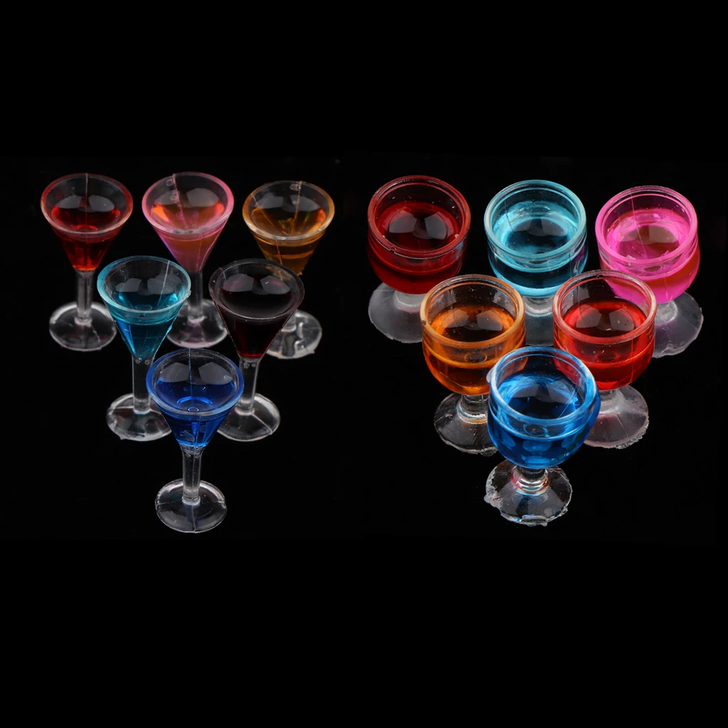 Острые и круглые Коктейльные очки 12 шт. модные бокалы для напитков модель 1/12