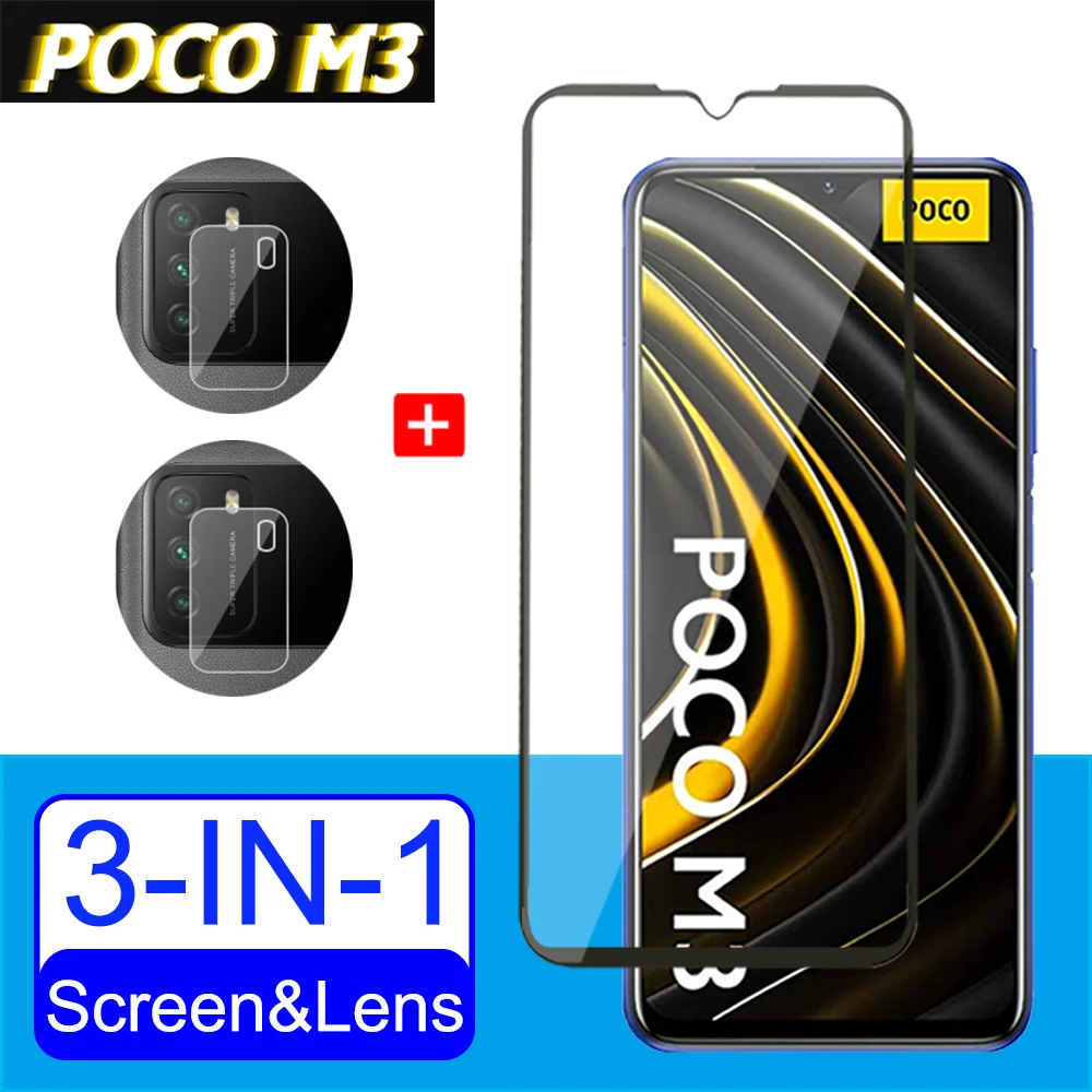 poco m3 стекло x3 pro поко м3 Чувствительный сенсорный закаленное на Xiaomi Poco M3 защита