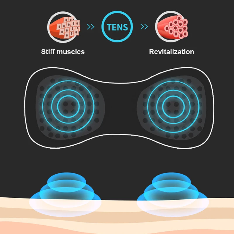 Портативный мини Электрический массажер для шеи шейный массаж Стимулятор боли