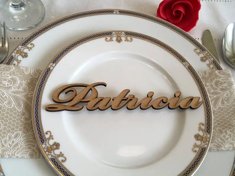 Свадебные именные открытки деревенские деревянные витринные