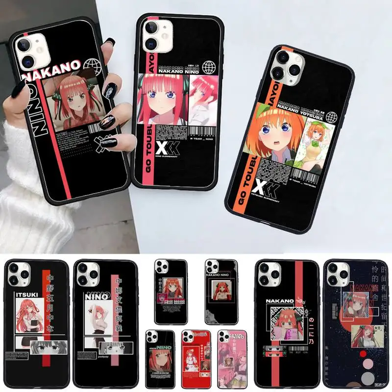 

Nakano Nino Gotoubun no anime Phone Case For iphone 12 11 13 7 8 6 s plus x xs xr pro max mini shell