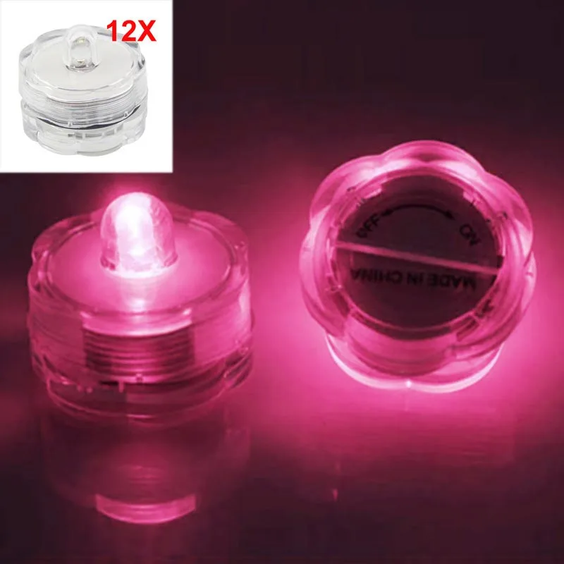 Новинка 12 шт. супер яркие Погружные Водонепроницаемые Мини светодиодные