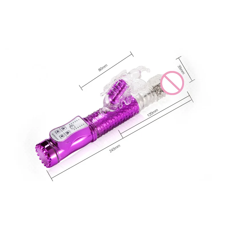 Двойной USB палочка-вибратор-бабочка телескопический вращающийся шарик стержней