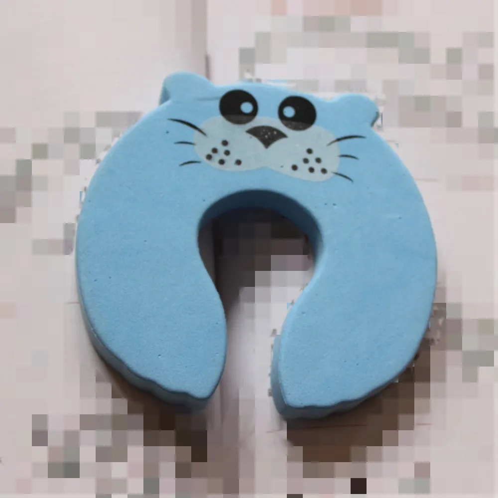 Tope decorativo de silicona para puerta de ni&ntilde;o, animales de dibujos animados, protecci&oacute;n, cuidado de la seguridad del beb&eacute;, 7 unids/lote-1