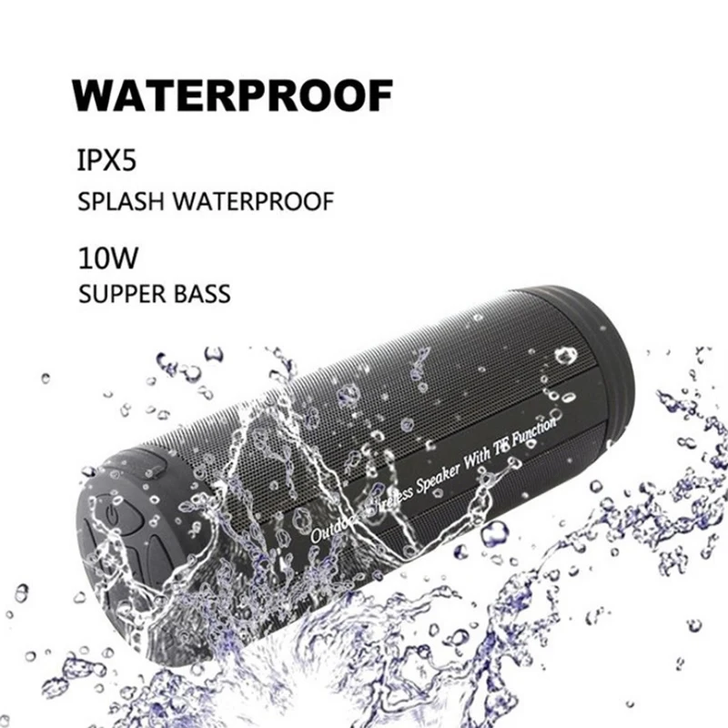T3 Bluetooth колонка с басами портативная Водонепроницаемая беспроводная мини