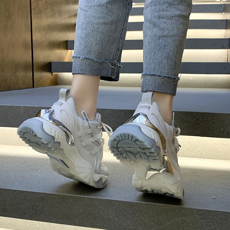 

Sneakers Women Platform Shoes Breathable Sport Ladies Trainers Casual Thick Bottom Designer Chunky Sneakers Women Zapatos Mujer