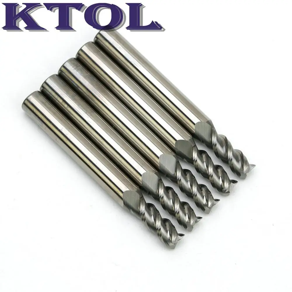 6x5x13mm 3 Flute Aluminium Milling Tools Metal Router Bit Spiral Tungsten Solid Carbide End Mills Cutters for Aluminum CNC Cut A
