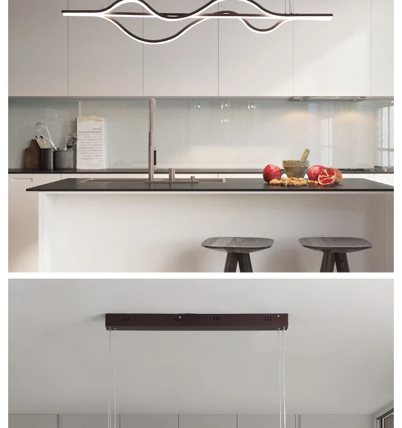 Современные светодиодные подвесные светильники Chandelierrec AC85-265V для декора столовой, светильники для домашнего освещения, подвесной светильник с затемнением