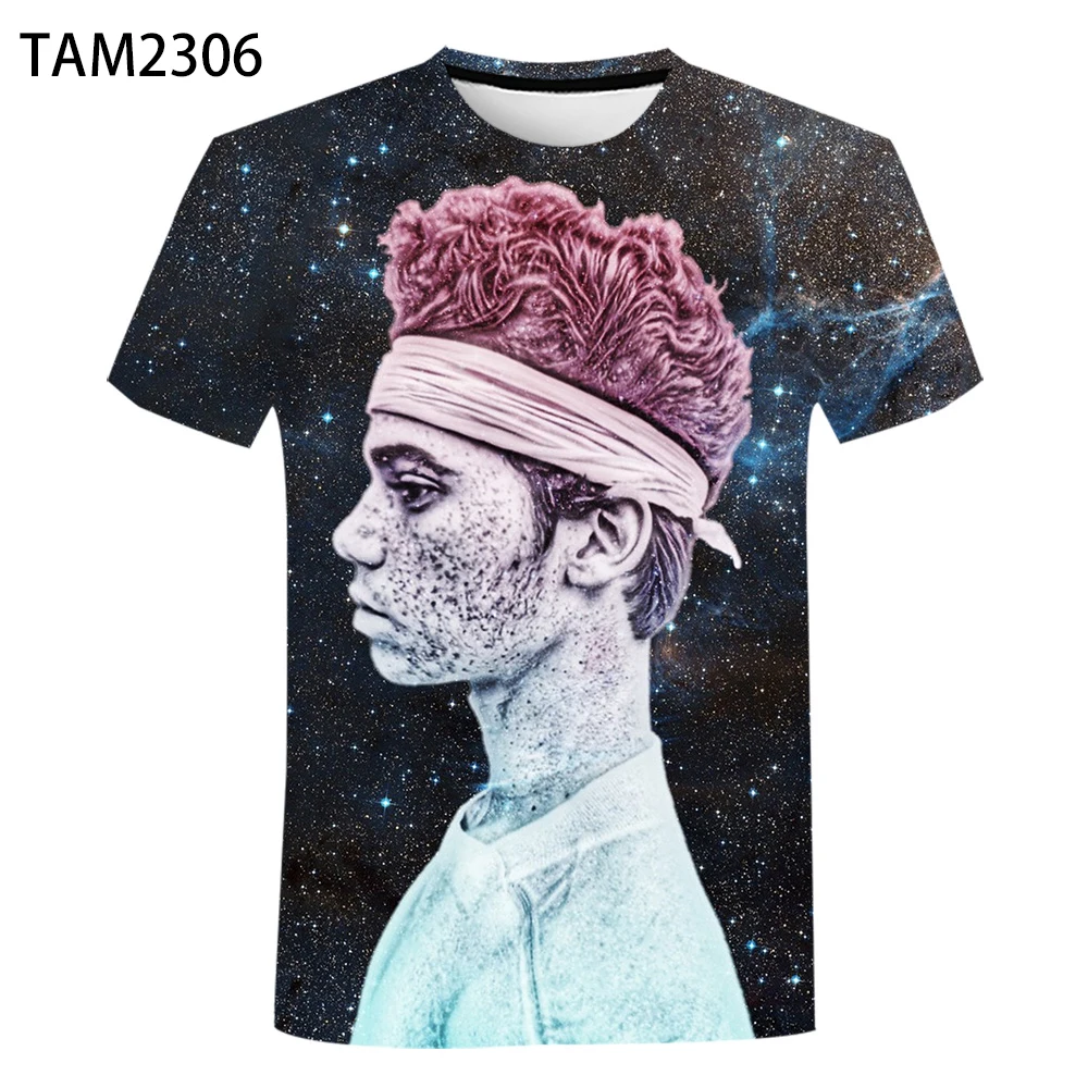 Мужская эластичная дышащая рубашка с принтом Cameron Boyce3DT в стиле панк популярный