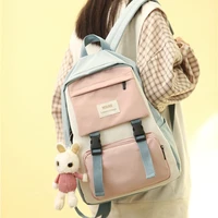 women backpack teenager girls laptop backpack korean style student schoolbag canvas female bagpack mochila feminina