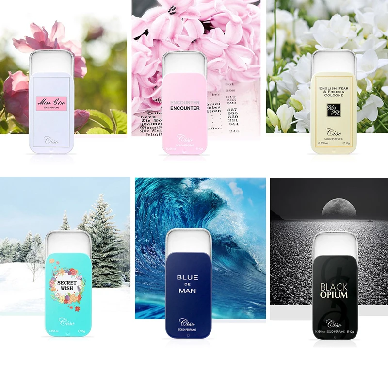 

1PC Women Men Solid Balm Portable Case Solid Perfume Fragrances Mild Long Lasting Aroma Deodorant Fragrance Body Antiperspirant