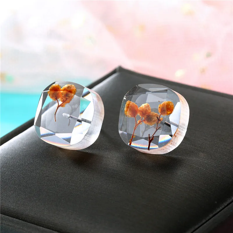 Корейские Геометрические Квадратные серьги женские Dayoff ювилирные изделия