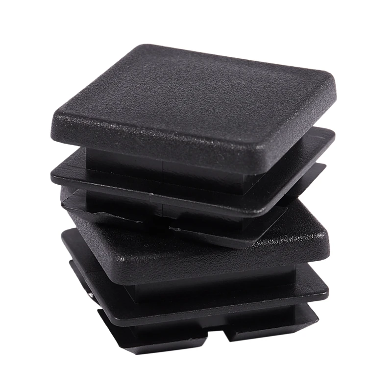 

Square Table Chair Leg Tube Pipe Feet Insert Cap 25mmx25mm 30pcs Black