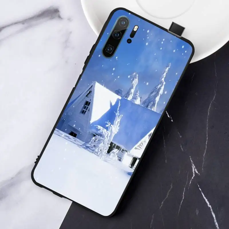 

Snow Ice flower aesthetics pattern Phone Case For Huawei honor Mate P 10 20 30 40 Pro 10i 9 10 20 8 x Lite