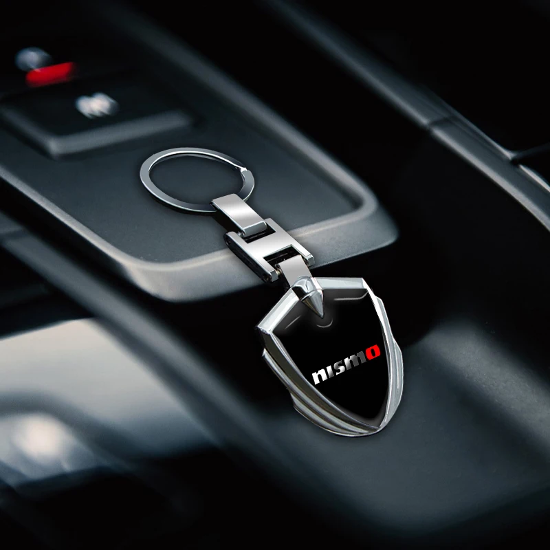 

1pcs New Car Metal Aluminum Badge Key Ring Key Chain For Nisom Nissans Tiida Teana Skyline Juke X-trail Almera Qashqai Goods