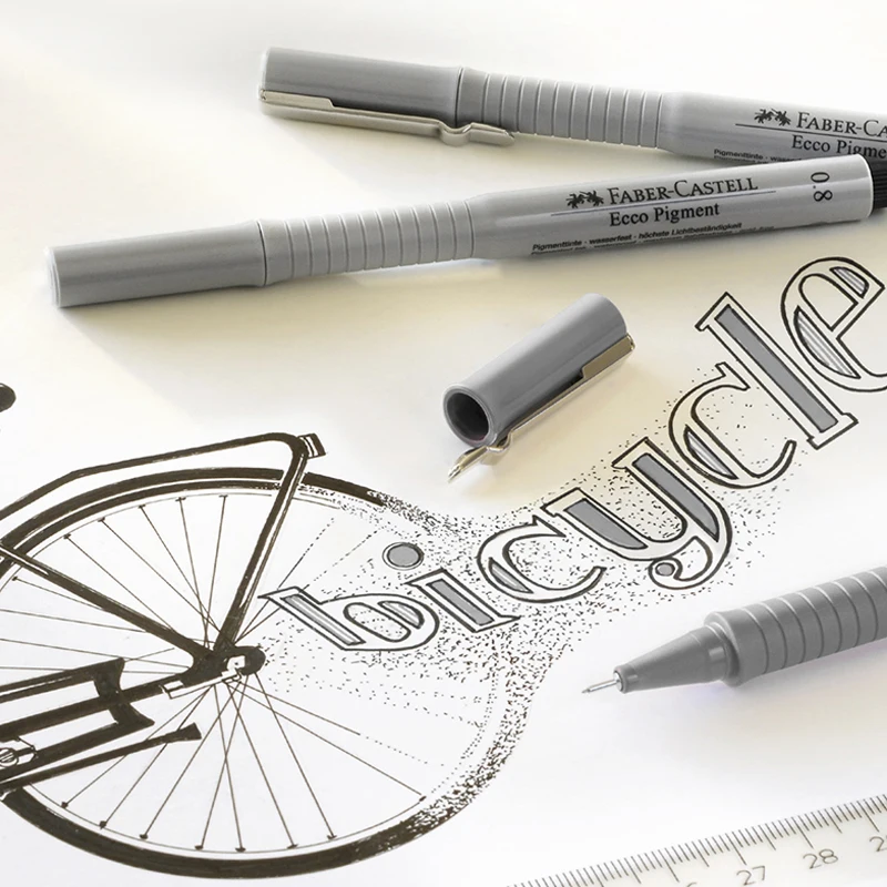 1 шт. маркер Faber Castell Line водостойкая гелевая ручка комикс Специальная Черная для