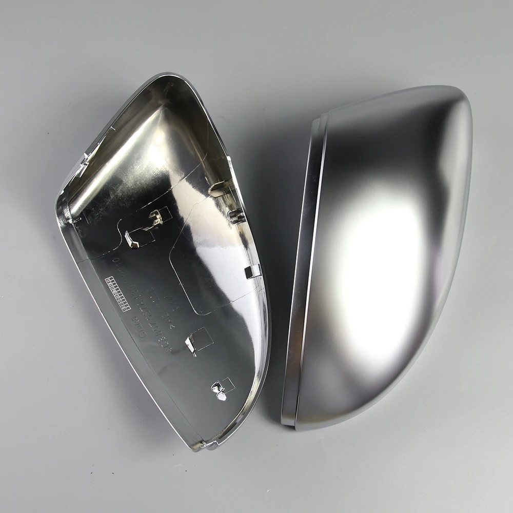 Новинка 2018 1 пара матовых хромированных крышек для зеркала заднего вида чехол