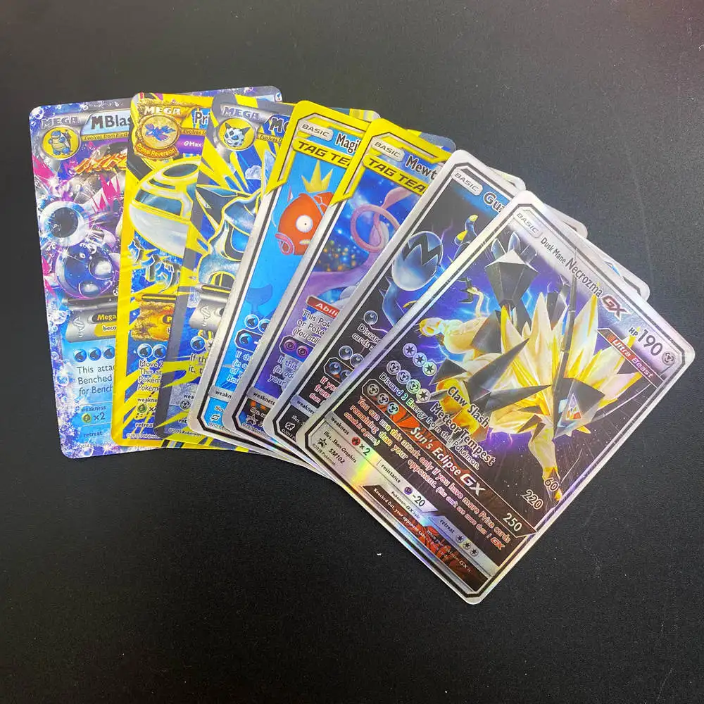 120 шт. Pokemon 80 тег команда 20 Мега EX GX карта хит продаж для детей битва английская