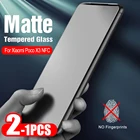 1-2 шт., полное покрытие, защита от отпечатков пальцев, матовое закаленное стекло для Xiaomi Poco X3 NFC, телефон, 6,67 дюймов, матовая защита для экрана