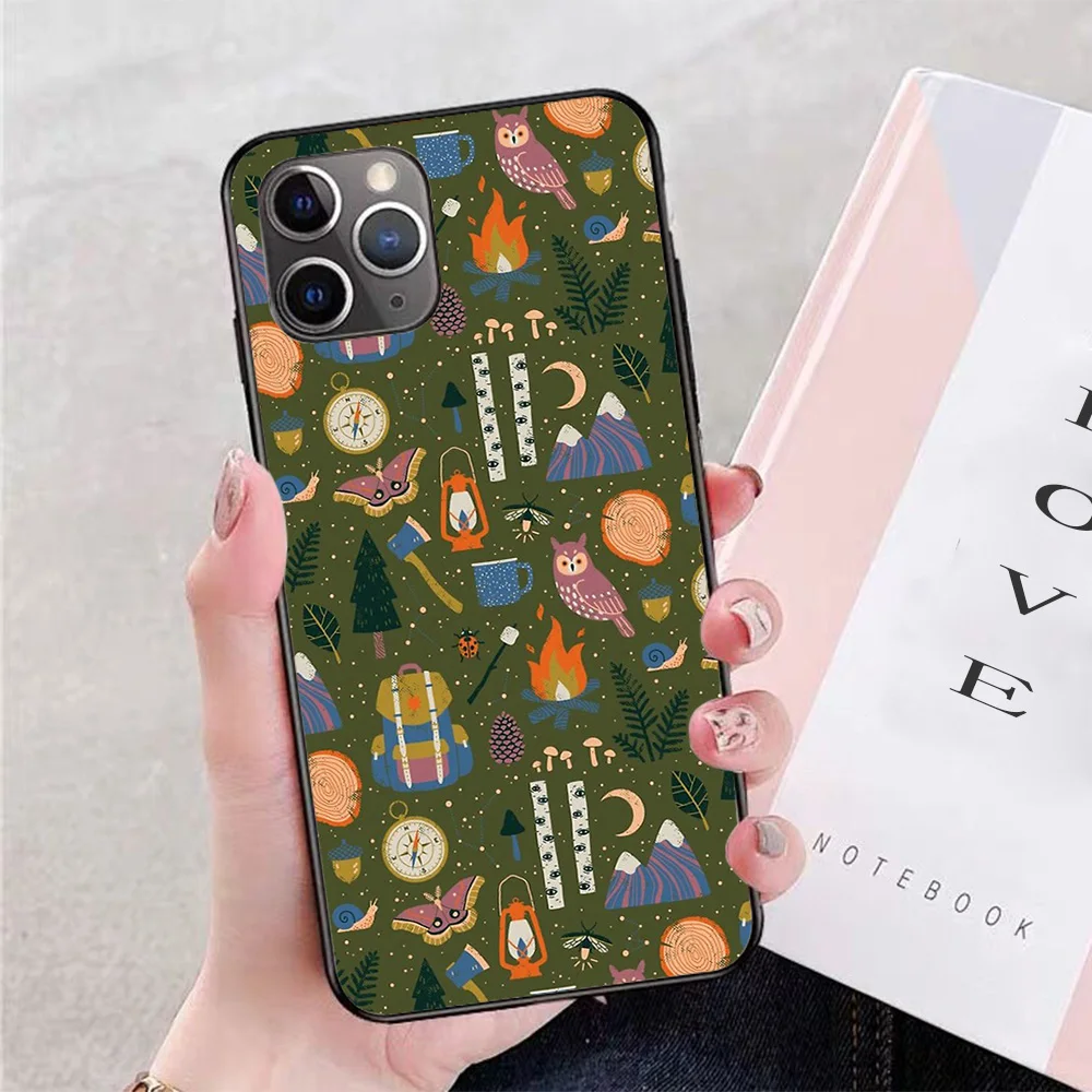 

For iPhone Into the Woods Soft TPU Border Apple iPhone Case