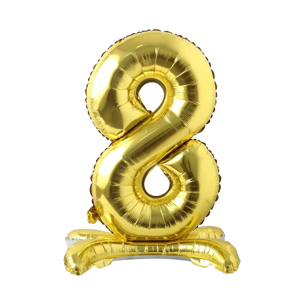 32 дюйма белые алюминиевые воздушные шары из фольги в виде цифр 0 9 для дня рождения