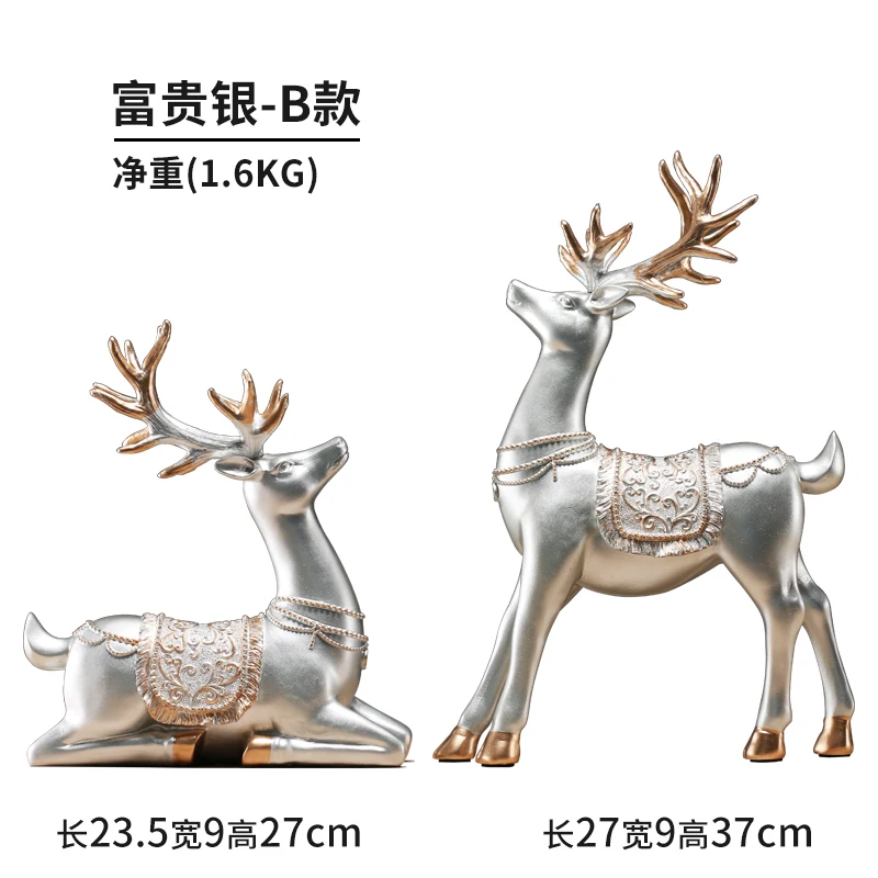 2019 nordico elk home decoration accessories Resin Feng Shui miniature figurines fashion Kawaii christmas Gift arredamento casa | Дом и сад