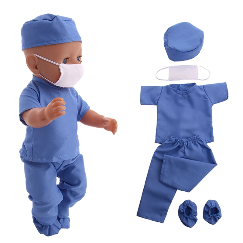 Кукольная маска униформа врача и медсестры одежда + игрушки медицинское