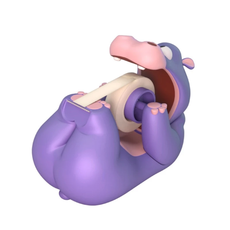 

Creative Hippo Tape Dispenser Desktop Adhesive Cutter Stand Holder Office School Supplies Stationery High Quality Desk Accessory