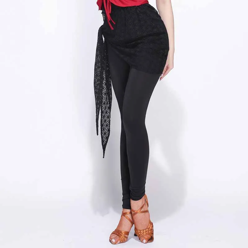 Black Pants Туфли для латинских танцев Штаны на стройные ножки Полотенца брюки для взрослых для сальсы для бальных танцев, отделанное Профессиональный латиноамериканских танцев Для женщин PY226 - Цвет: Black Pants