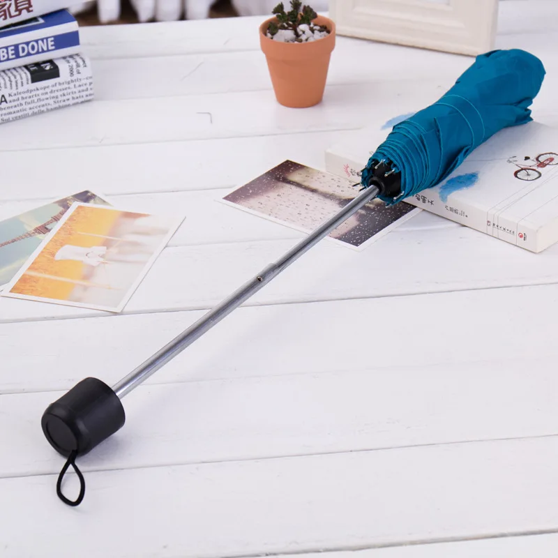 

Mini Compact Sun Rain Travel Umbrella Lightweight Portable Outdoor Umbrella Short-handled Folding-35